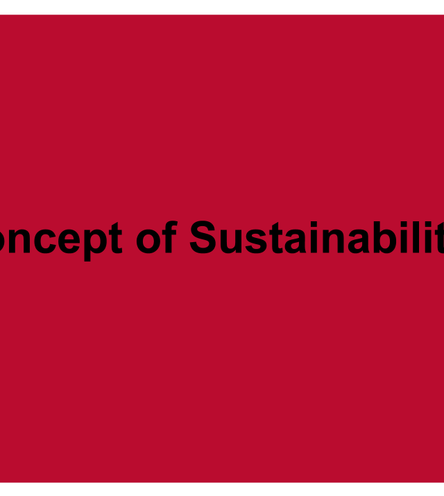 Cover page for The Concept of Sustainability in RFSAs