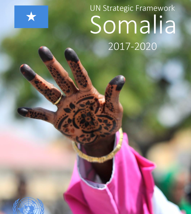 Cover page for UN Strategic Framework 2017-2020: Somalia