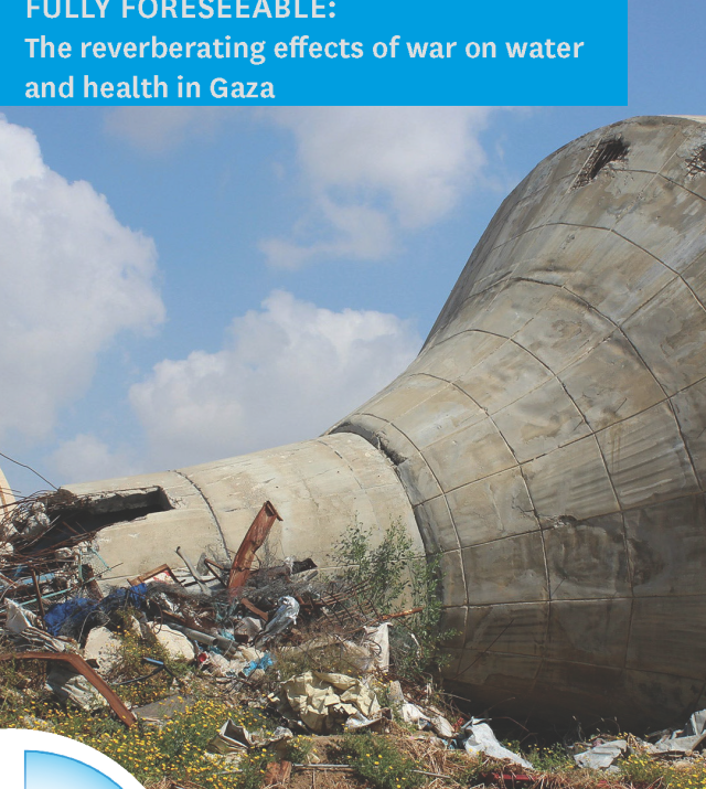 Cover page for The Reverberating Effects of War on Water and Health in Gaza
