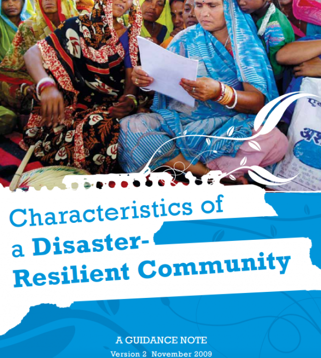 Download Resource: Characteristics of A Disaster-Resilient Community: A Guidance Note