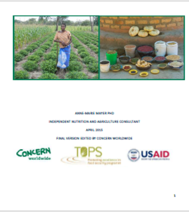 Download Resource: Potential for Nutrition-Sensitive Conservation Agriculture in Zambia