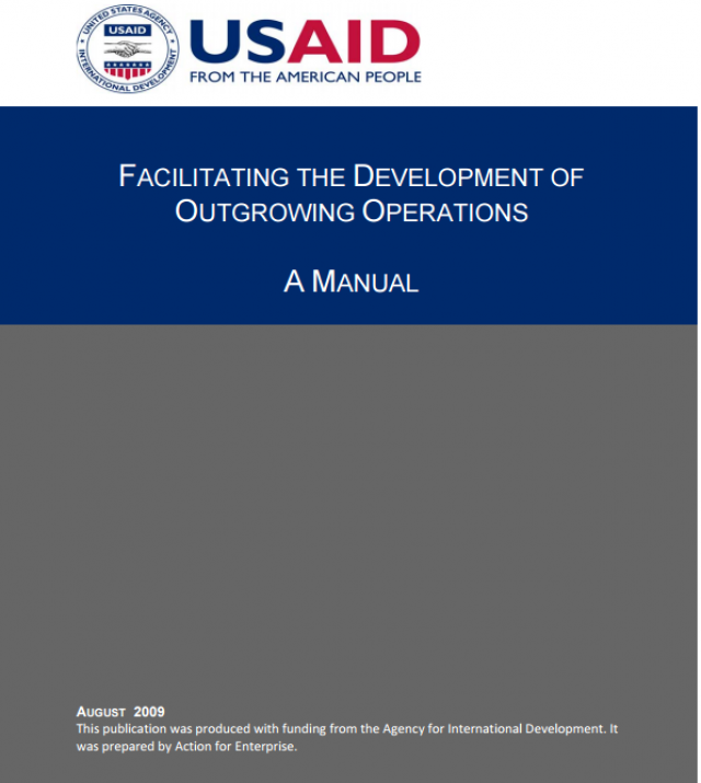 Download Resource: Facilitating the Development of Outgrowing Operations: A Manual