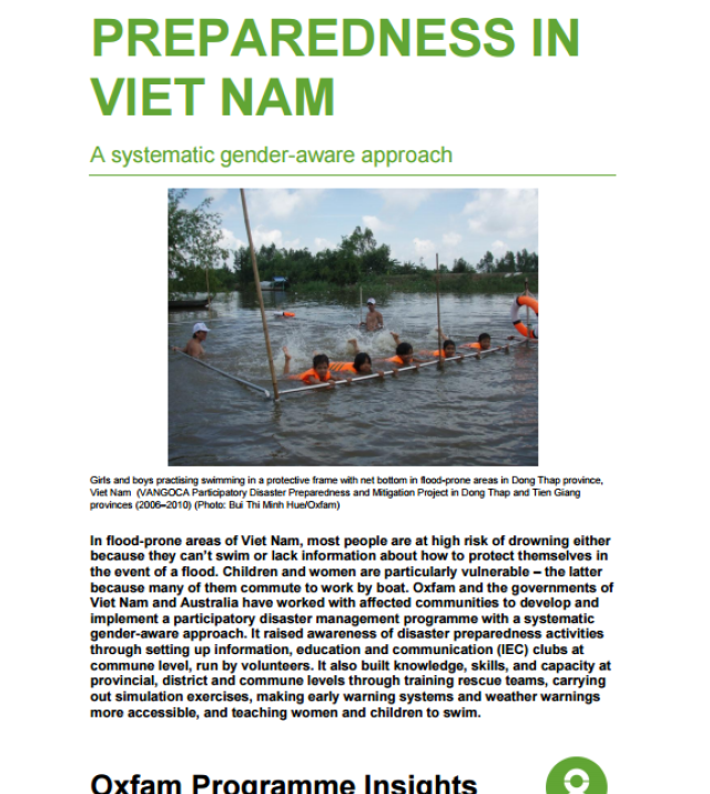 Download Resource: Flood Preparedness in Viet Nam: A Systematic Gender-Aware Approach