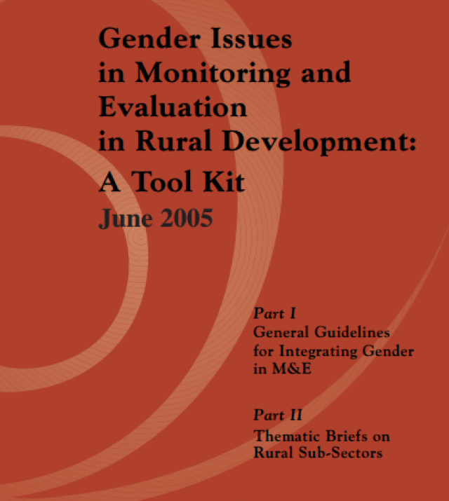 Download Resource: Gender Issues in Monitoring and Evaluation in Rural Development: A Tool Kit