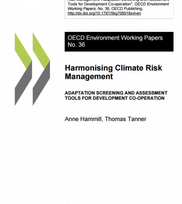 Download Resource: Harmonising Climate Risk Management: Adaptation Screening and Assessment Tools for Development Co-operation