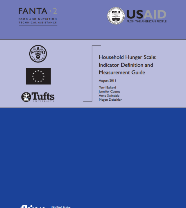 Download Resource: Household Hunger Scale: Indicator Definition and Measurement Guide