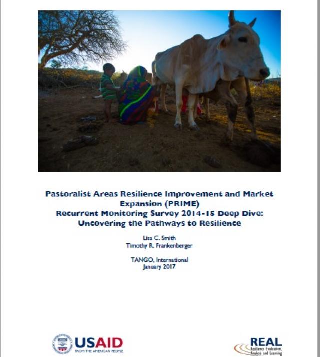 Download Resource: Pastoralist Areas Resilience Improvement and Market Expansion (PRIME) Recurrent Monitoring Survey 2014-15 Deep Dive: Uncovering the Pathways to Resilience