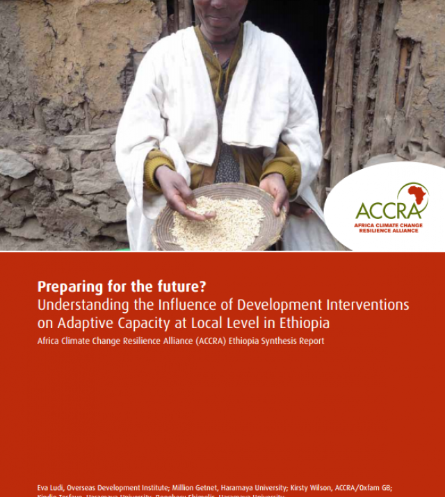 Download Resource: Preparing for the Future? Understanding the Influence of Development Interventions on Adaptive Capacity at Local Level in Ethiopia