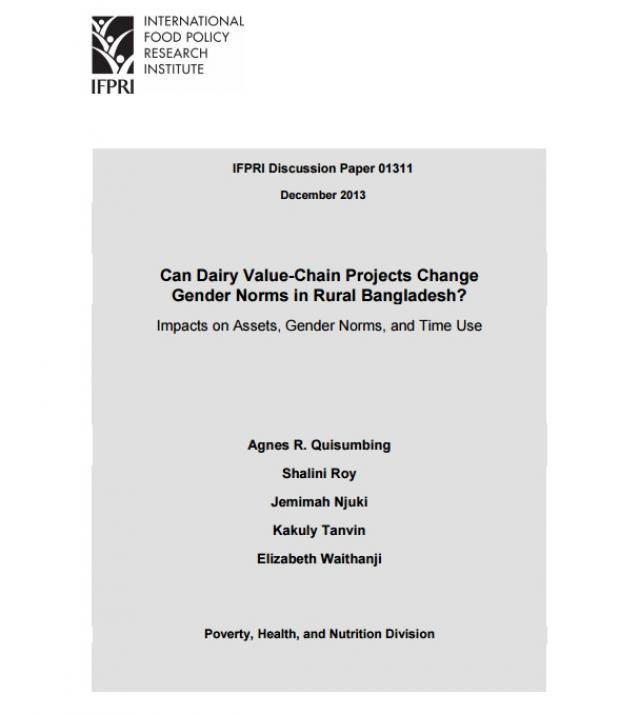 Download Resource: Can Dairy Value-Chain Projects Change Gender Norms in Rural Bangladesh?