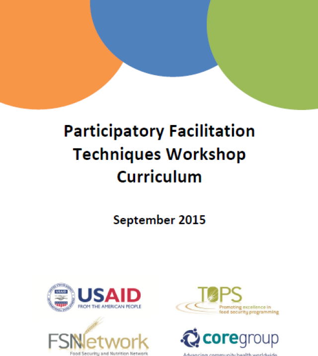 Download Resource: Participatory Facilitation Techniques Workshop Curriculum