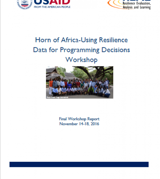 Download Resource: Horn of Africa - Using Resilience Data for Programming Decisions Workshop Final Report