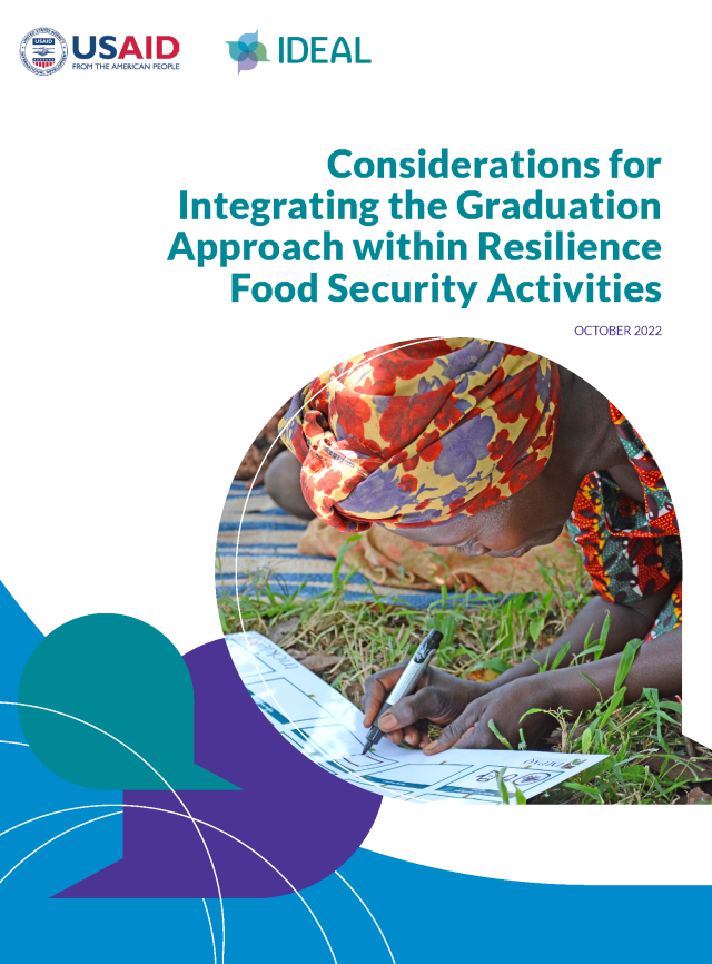 Cover page for Considerations for Integrating the Graduation Approach within Resilience Food Security Activities