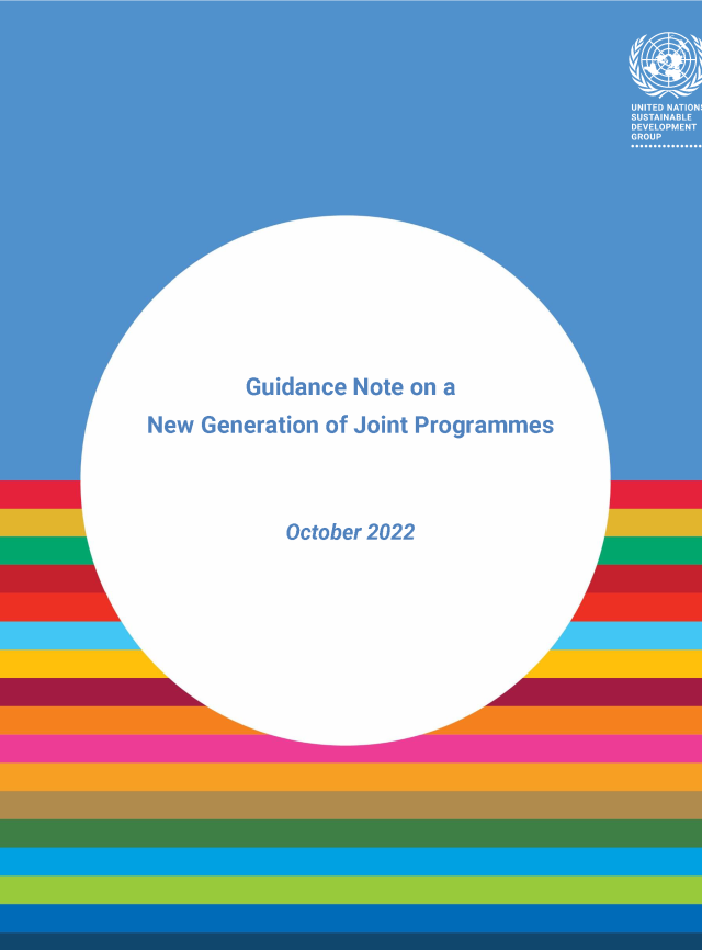 Cover page for Guidance Note on a New Generation of Joint Programmes