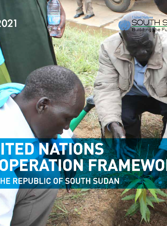 Page de couverture du Cadre de coopération des Nations Unies : République du Soudan du Sud 2019-2021
