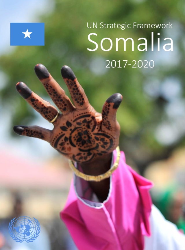 Page de couverture du Cadre stratégique des Nations Unies 2017-2020 : Somalie