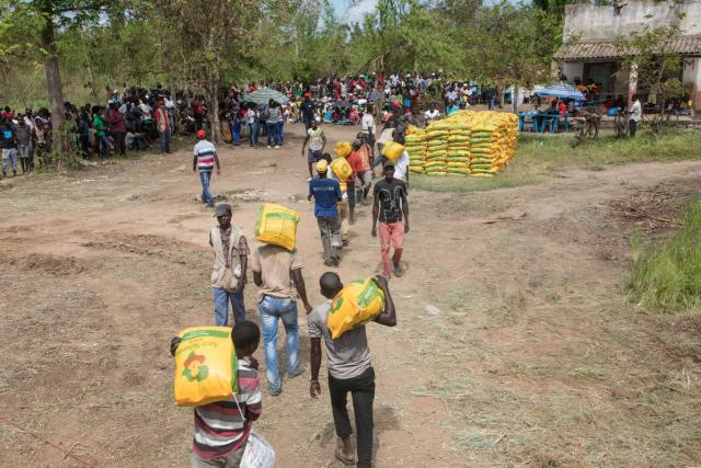people carrying food